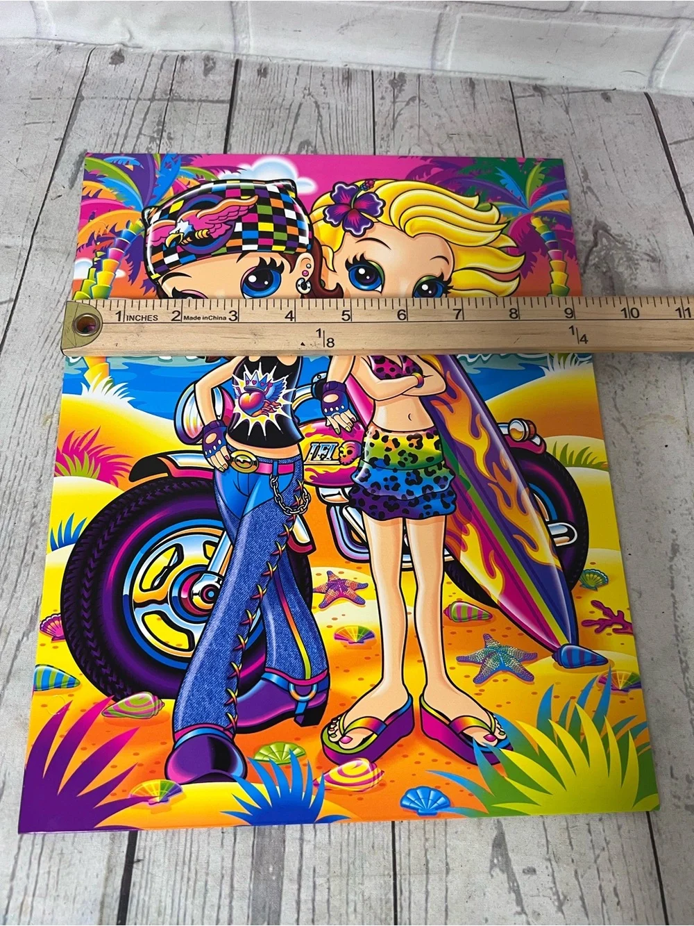 Vintage Lisa Frank Best Budz Brooklyn Cassie Board Bike Pocket Folder 05-06 Y2K